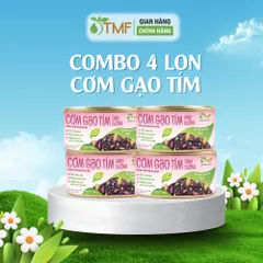 [DATE 12/2026] Combo 4 Hộp cơm gạo tím ăn liền, tiện lợi & dinh dưỡng Tâm Minh Foods