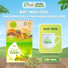 Combo Bột ngũ cốc không đường 450g & Bột ngũ cốcTamigreen 300g Tâm Minh Foods
