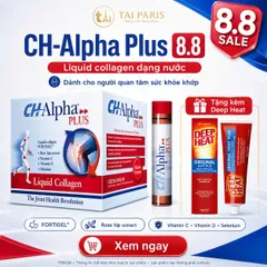 Collagen Khớp CH Alpha Plus 30 Ống Collagen Peptides Vitamin C Rosehip Hỗ Trợ Bổ Sung Dưỡng Chất Cho Sụn Khớp