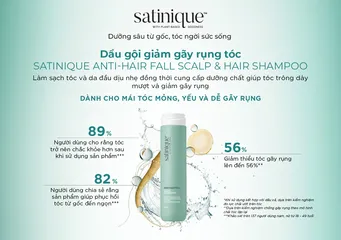 Dầu gội giảm gãy rụng tóc Amway Satinique ANTI-HAIR FALL S CALP & HAIR SHAMPOO 