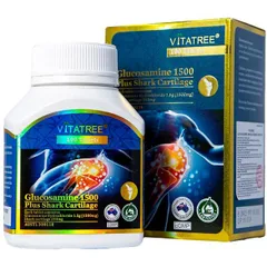Viên uống hỗ trợ duy trì chức năng của khớp, sụn khớp Vitatree Glucosamine 1500 Plus Shark Cartilage (100 viên)