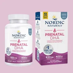 Nordic Naturals Prenatal DHA |90 viên| Tăng cường đề kháng cho Mẹ Bầu & Giảm biến chứng thai kỳ - Phát triển não bộ & Hoàn thiện thị giác cho thai nhi [SP Chuẩn Mỹ]