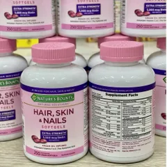 Viên Uống Đẹp Da, Móng, Tóc Nature's Bounty Hair, Skin & Nails 250 Viên