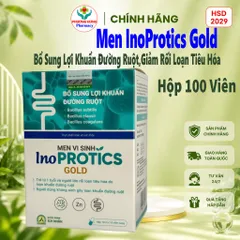 Men Vi Sinh InoProtics Gold Ích Nhân Bổ Sung Lợi Khuẩn Đường Ruột,Giảm Rối Loạn Tiêu Hóa - Hộp 100V