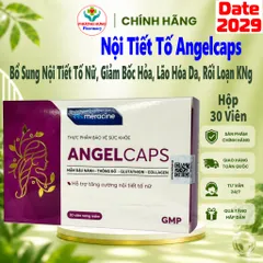 Angelcaps Meracine Bổ Sung Nội Tiết Tố Nữ, Giảm Bốc Hỏa, Lão Hóa Da, Rối Loạn Kinh Nguyệt-HộP 30V