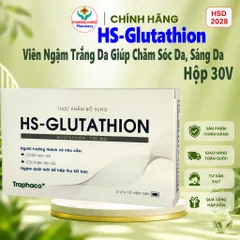 Viên Ngậm Trắng Da HS-Glutathion của Traphaco Giúp Chăm Sóc Da,Sáng Da Và Đều Màu Da - Hộp 30 Viên