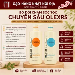 Cặp Dầu Gội Xả Phục Hồi Tóc Olexrs Collagen Complex 500ml - Dầu Gội Olexrs HairSalon Tinh Dầu Argan