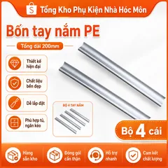Bịch 4 Tay Nắm Tủ Hợp Kim Nhôm Cao Cấp - Thiết Kế Sang Trọng Đường Nét Tinh Tế, Phù Hợp Với Ngăn Kéo Hiện Đại