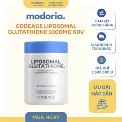 [modoria.] Viên uống hỗ trợ trắng da mờ nám Codeage Liposomal Glutathione 1000mg – 60 viên Mỹ