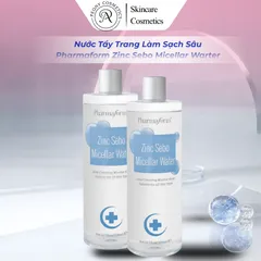 Nước Tẩy Trang Làm Sạch Sâu 400ml Pharmaform Zinc Sebo Micellar Warter 