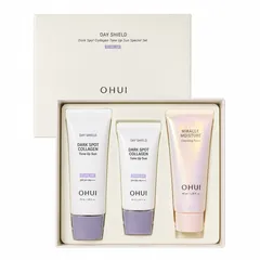 Set kem chống nắng nâng tone Ohui Day Shield Dark Spot Collagen