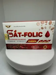 Viên Uống Sắt Folic EUZOFA Bổ Sung Sắt, Vitamin B9 B12 Hỗ Trợ Tạo Máu – Hộp 30 viên
