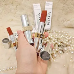 💄 Son Prada Mini 1.3g Màu 077 Chính Hãng - Son Thỏi Cao Cấp Bền Màu, Dưỡng Môi Mềm Mịn