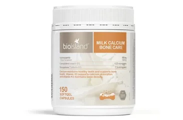 [Nhập khẩu] Viên bổ sung Canxi sữa Bio Island Milk Calcium Bone Care (Hộp 150v)