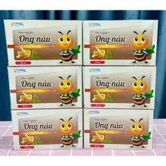 1 Hộp Kẹo ngậm ONG NÂU - Cao khô lá thường xuân, la hán quả
