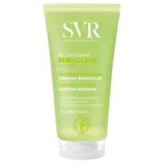 Gel rửa mặt và loại bỏ tế bào chết không chứa xà phòng SVR Sebiaclear Gel Moussant 55ml