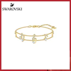 [ XẢ KHO NGHỈ BÁN ] Vòng Đeo Tay Swarovski Bracelet Woman Jewel Swarovski Pleasant Màu Vàng