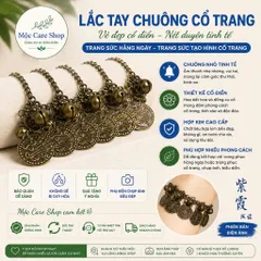 Lắc tay chuông cổ trang. Sử dụng trong spa âm thanh giúp tinh thần thư giãn thoải mái. Lẻ 1 chiếc