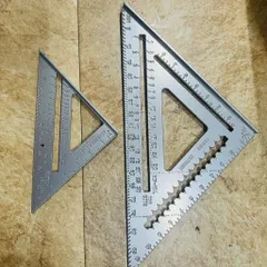 Thước ke góc vuông nhôm đúc maya 7'' và 12'' tam giác đo góc đa năng 45độ