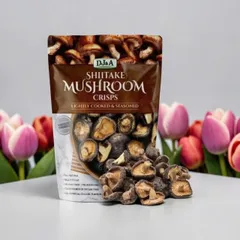 Nấm Hương Sấy Giòn Shiitake Mushroom Crisps DJ&A – Túi 300g Từ Úc