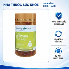 Mầm Đậu Nành Healthy Care Super Lecithin 1200mg - Tăng Cường Nội Tiết, Cải Thiện Làn Da, Hỗ Trợ Sức Khỏe Phụ Nữ 100 Viên