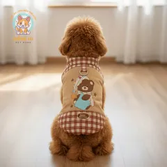 Áo Khoác Gummy Bear lót lông (Tặng kẹp nơ) cho thú cưng - Áo, váy cho chó mèo, thú cưng - Ziềng iu Petshop
