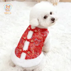 Áo Gấm Vương Giả Chi Y (Tặng kẹp nơ), Áo Tết cho thú cưng - Áo, váy cho chó mèo, thú cưng - Ziềng iu Petshop