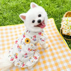 Váy hoa nấm (Tặng kẹp nơ) cho thú cưng - Áo, váy cho chó mèo, thú cưng - Ziềng iu Petshop