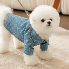 Áo sơmi jeans/denim Lucky cho pet - Áo, váy cho chó mèo, thú cưng - Ziềng iu Petshop