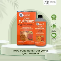 (HÀNG CHÍNH HÃNG MỸ) NƯỚC UỐNG NGHỆ TƯƠI QUNOL LIQUID TURMERIC 1000mg 900ml