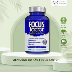 (HÀNG CHÍNH HÃNG MỸ) VIÊN UỐNG BỔ NÃO HỖ TRỢ TRÍ NHỚ FOCUS FACTOR 180 viên