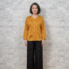 Bộ Quần Áo Bà Ba Gấm Lụa Cho Bà, Cho Mẹ (40 - 57kg) - Nhã Nhặn, Mềm Mát