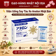 Viên uống Chống Say Xe ANERON Nhật Bản - Viên Uống Say Tàu Xe, Máy Bay Cao Cấp Không Gây Buồn Ngủ