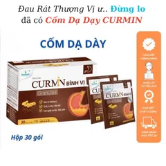 1 Hộp (30 gói) - Cốm Dạ dày Curmin bình vị (Granules)- Giảm Ợ Chua, Đau Rát Thượng Vị, Trào Ngược Dạ Dày.
