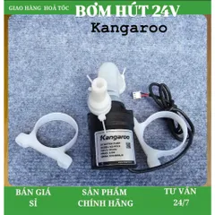Bơm Hút Kangaroo 24V - Dùng cho máy lọc nước không sử dụng bình áp, cây nước hút bình, kèm phụ kiện. 805390