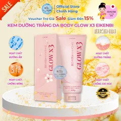 Kem Dưỡng Kích Trắng Body Glow X3 Eikenbi - Nhập Khẩu Chính Hãng Nhật Bản, Làm Sáng Da, Chống Nắng, Cấp Ẩm Tự Nhiên, Giảm Giá 111K