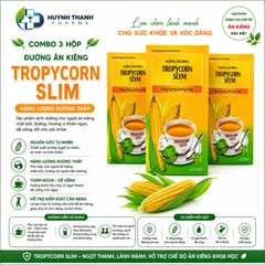 COMPO 3 HỘP ĐƯỜNG ĂN KIÊNG TROPYCORN SLIM  DÀNH CHO NGƯỜI CÓ CHẾ ĐỘ ĂN ĐẶC BIỆT