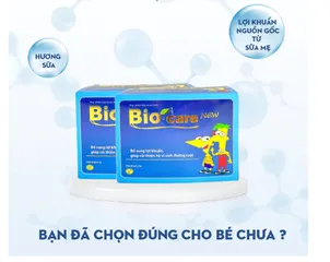 Cốm vi sinh Biocare New cải thiện hệ tiêu hóa, bổ sung lợi khuẩn đường ruột 01 hộp 30 gói