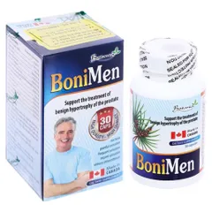 Viên uống BoniMEN (Chai 30 viên) Hỗ trợ ngăn ngừa và hạn chế sự phát triển của u xơ phì đại lành tính tuyến tiền liệt