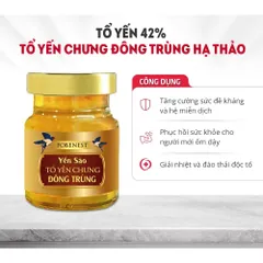 Hộp Yến Sào Fobenest Đông Trùng Hạ Thảo 42% Yến - Lọ 70ml