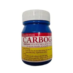Viên uống CARBOGO (Chai 100 viên) Giảm tình trạng đầy hơi, chướng bụng, ăn uống khó tiêu, tiêu chảy, đi phân sống