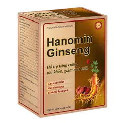 Viên uống Hanomin Ginseng Vinaphar (Hộp 60 viên) hỗ trợ tăng cường sức khỏe, giảm mệt mỏi và bổ sung vitamin cho cơ thể