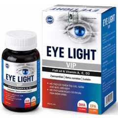Viên uống Eye Light VIP (Chai 50 viên) Giúp cải thiện tình trạng mỏi mắt, khô mắt và nhìn mờ do làm việc nhiều.