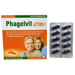 Viên uống Phagelvit Plus Rostex (Hộp 100 viên) Hỗ trợ bồi bổ sức khỏe, tăng sức đề kháng, giảm mệt mỏi suy nhược cơ thể