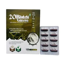 Viên uống 20B - Blinhchi Gingseng (Hộp 100 viên) hỗ trợ tăng cường sức khỏe, nâng cao sức đề kháng và giảm mệt mỏi.
