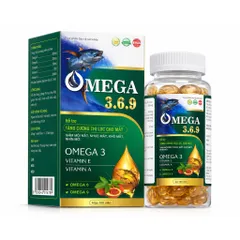 Viên uống Omega 3.6.9 (Hộp 100 viên) Hỗ trợ tăng cường thị lực cho mắt, giúp giảm mỏi mắt, nhức mắt, khô mắt, nhìn mờ