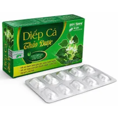 Viên uống Diếp Cá (Hộp 30 viên) Hỗ trợ thanh nhiệt, giải độc, giảm nhiệt miệng và giảm tình trạng trĩ và táo bón