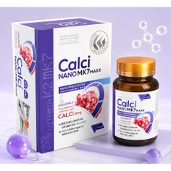 Viên uống bổ sung canxi Calci Nano MK7 Maxx (Hộp 30 viên) Hỗ trợ giúp hỗ trợ chắc khỏe xương và răng.