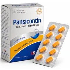Viên uống tiêu hóa Pansicontin USP (Hộp 100 viên) Hỗ trợ giảm tình trạng đầy hơi, chướng bụng, và ăn không tiêu.