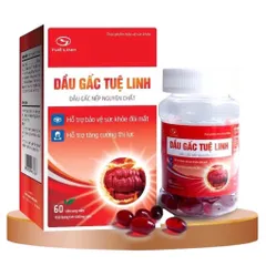 Viên uống Dầu Gấc Tuệ Linh (Chai 60 viên) Hỗ trợ tăng cường thị lực, giúp cải thiện tình trạng mỏi mắt và khô mắt.